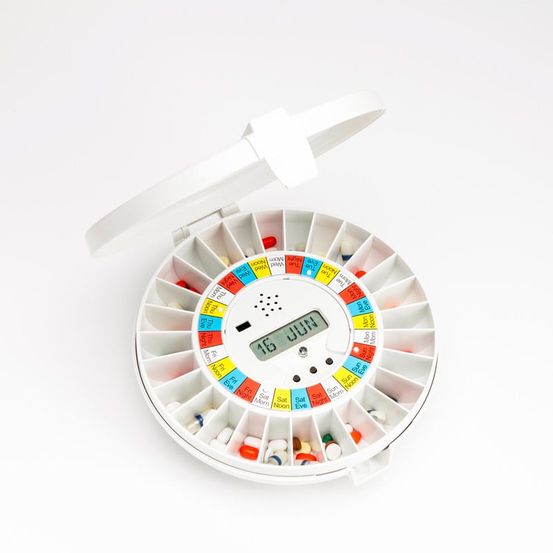 Pivotell pill dispenser