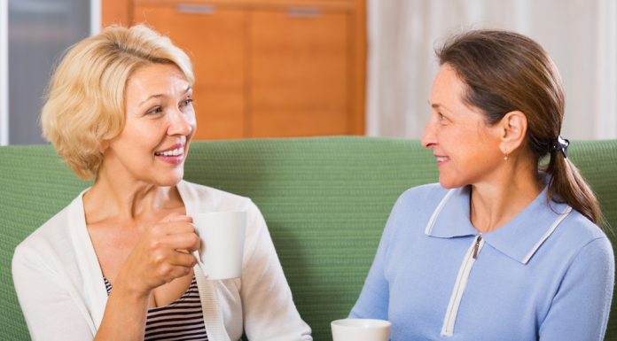 mature women talking